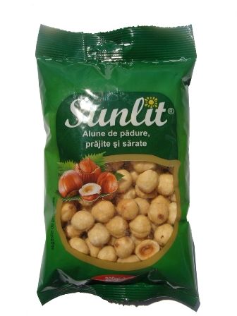 Alune padure decojite prajite si sarate Sunlit - 200 g